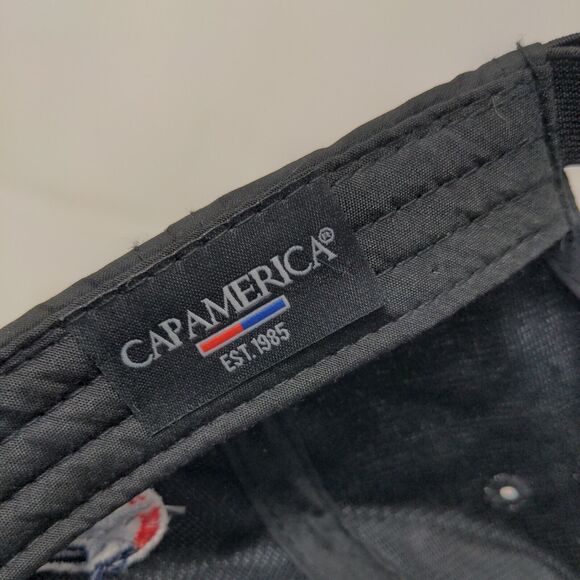 Cap America Men's Strapback Hat Black Embroidered IHSAA Foundation Logo - Picture 7 of 8